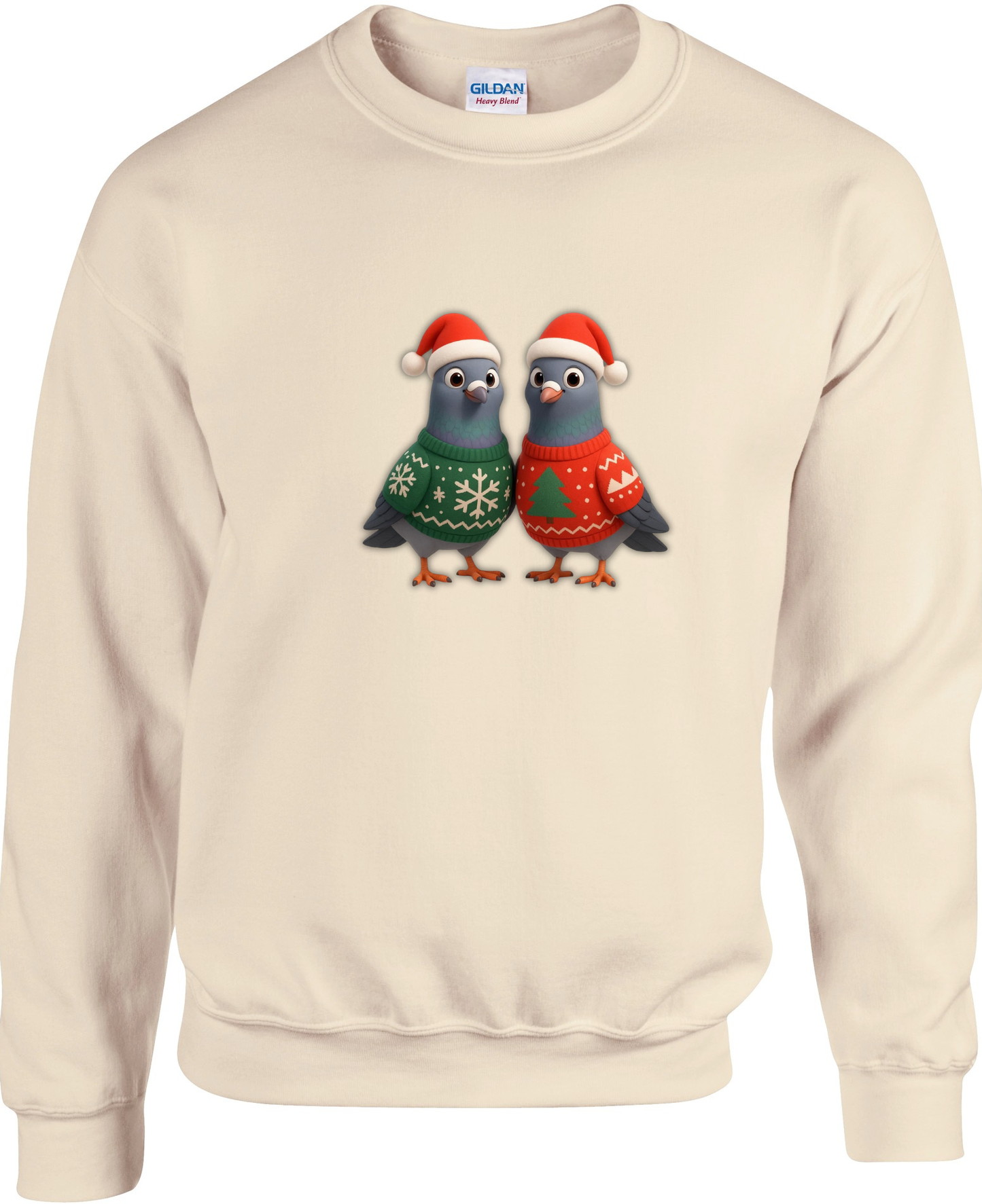 DSK Kinder Kerst Sweater - 2 Jonge Duiven - Warme Kinder Trui