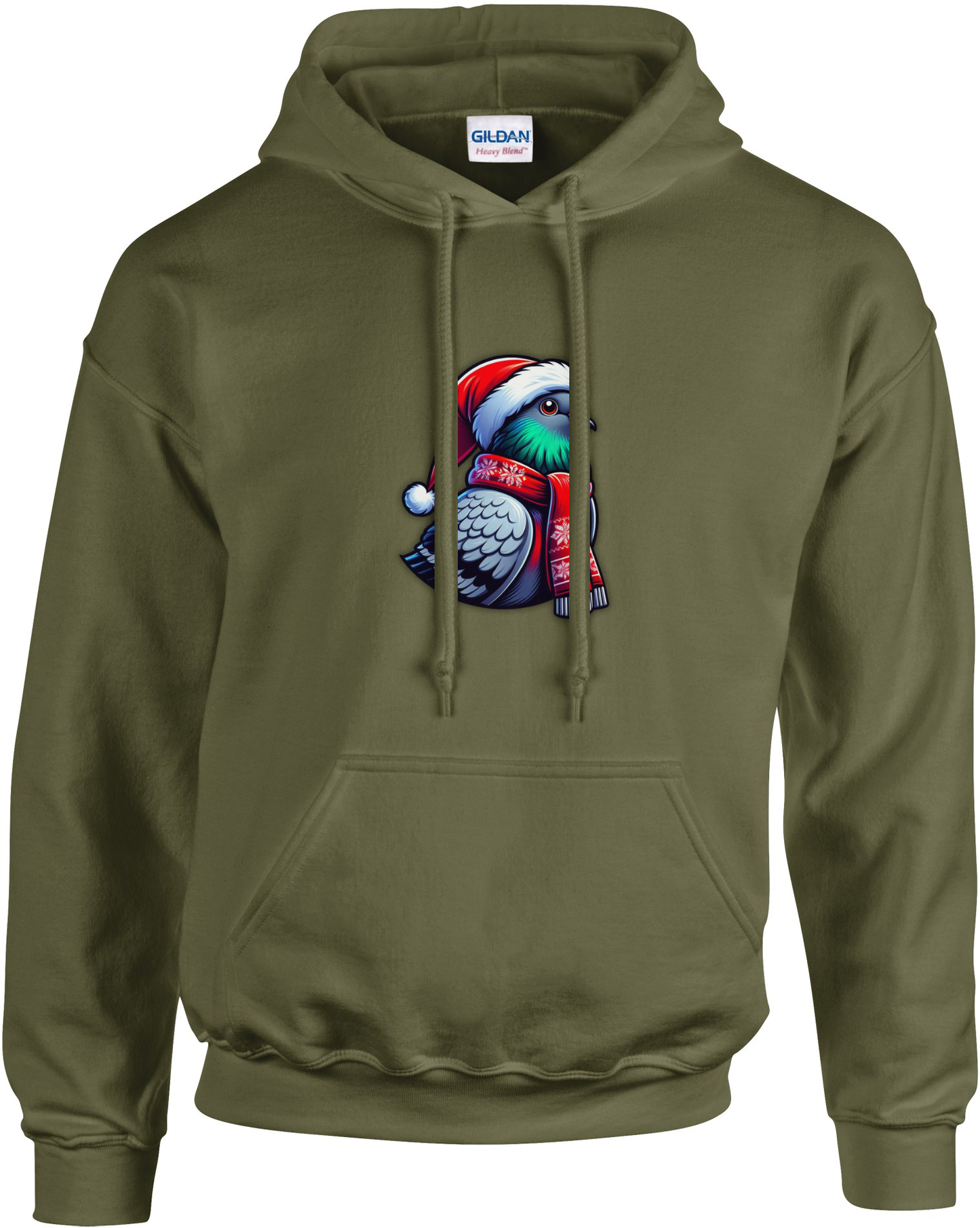 DSK Kerst Hoodie - 1 Duif - Warme Duivensport Hoodie