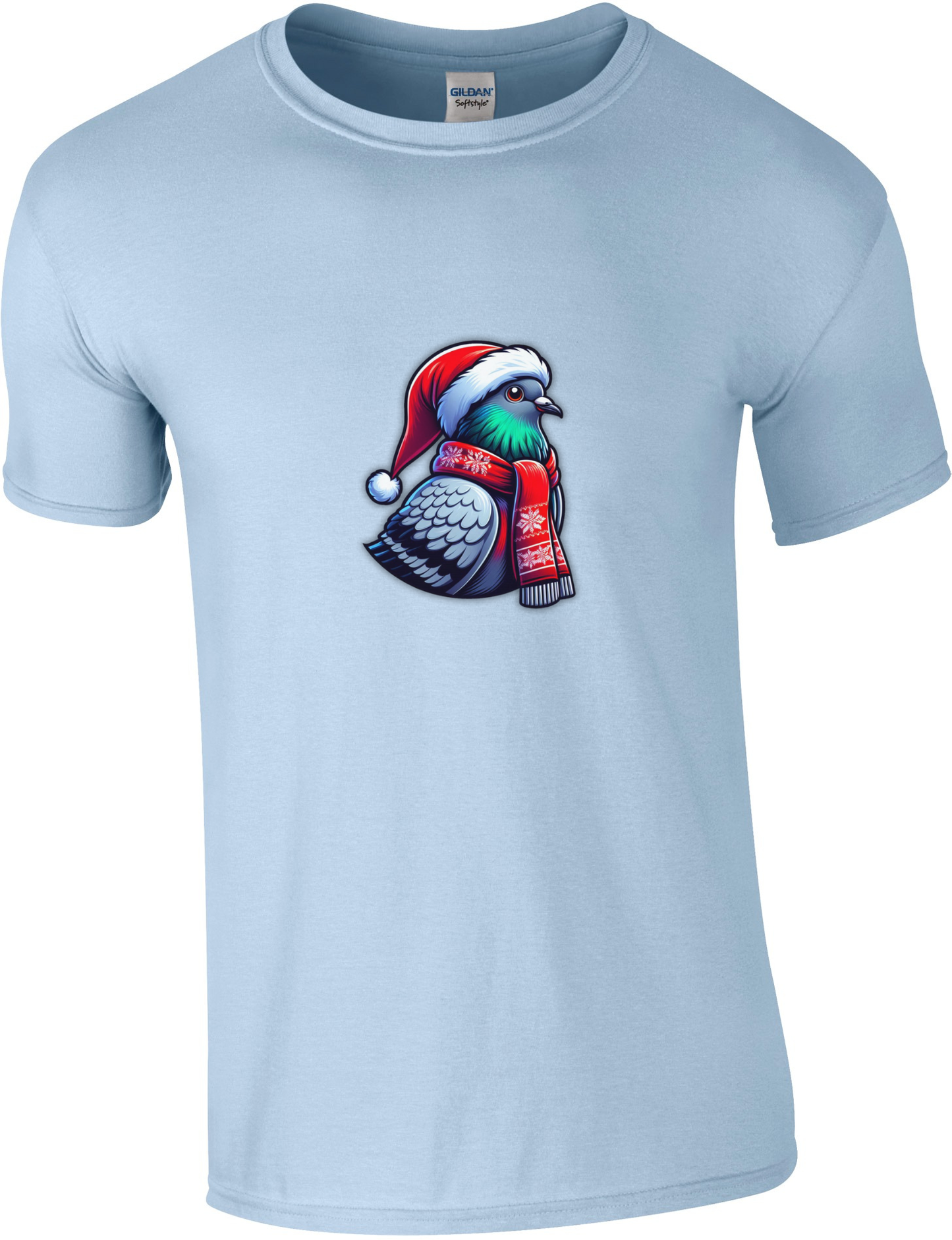 DSK Kerst T-Shirt - 1 Duif - Comfortabel Duivensport Shirt