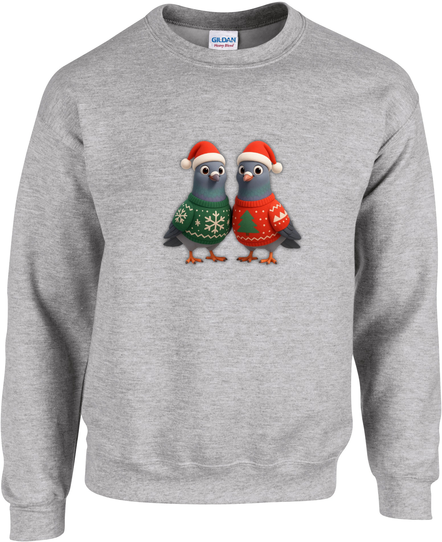 DSK Kinder Kerst Sweater - 2 Jonge Duiven - Warme Kinder Trui