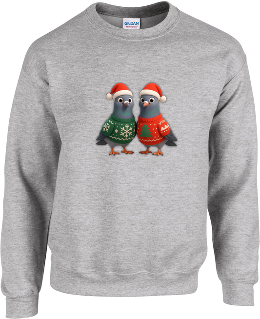 DSK Kinder Kerst Sweater - 2 Jonge Duiven - Warme Kinder Trui