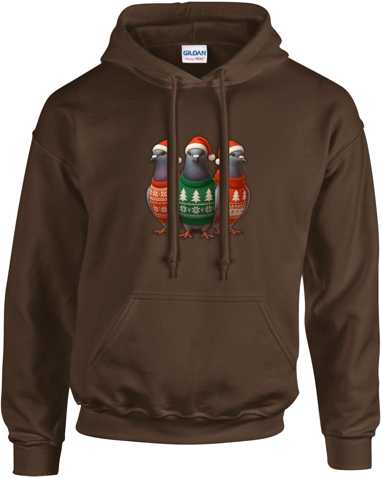 DSK Kerst Hoodie - 3 Duiven - Premium Duivensport Hoodie