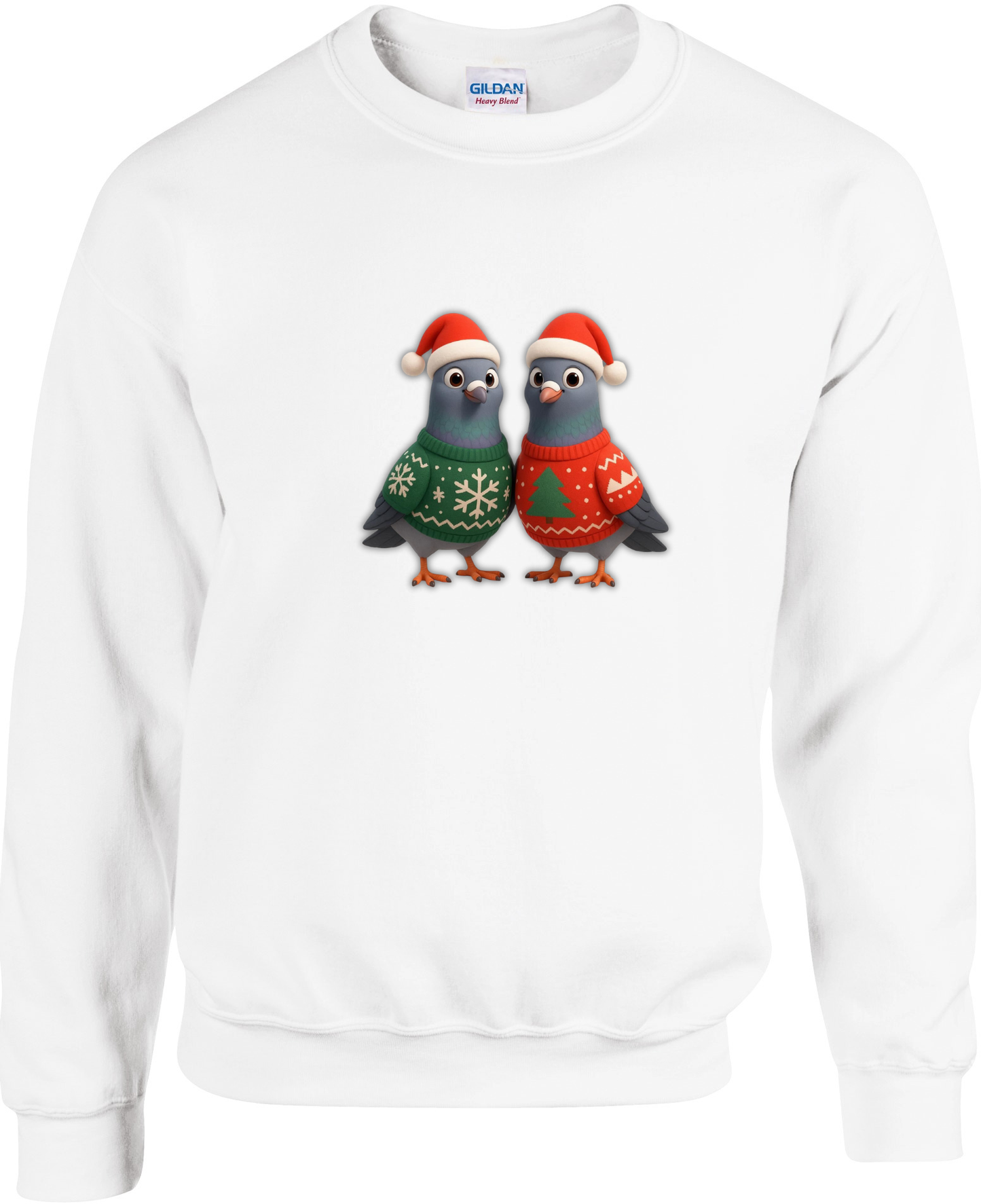 DSK Kinder Kerst Sweater - 2 Jonge Duiven - Warme Kinder Trui