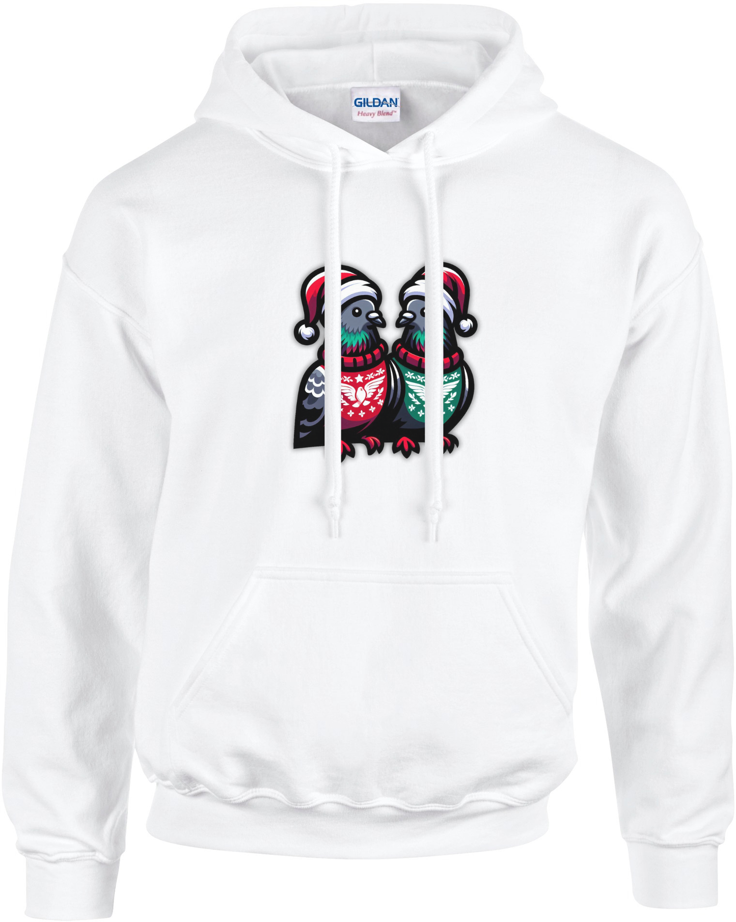 DSK Kerst Hoodie - 2 Duiven - Comfortabele Winter Hoodie