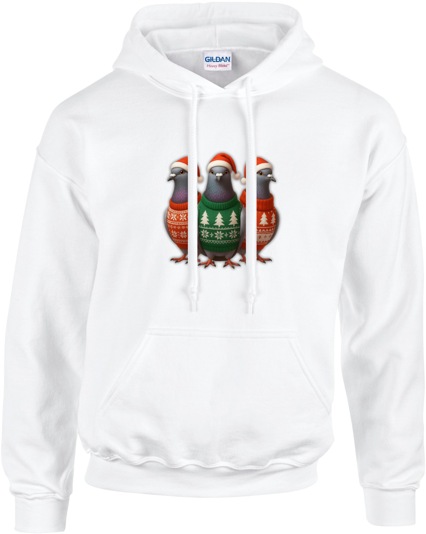 DSK Kerst Hoodie - 3 Duiven - Premium Duivensport Hoodie