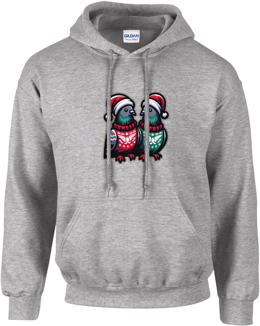 DSK Kerst Hoodie - 2 Duiven - Comfortabele Winter Hoodie