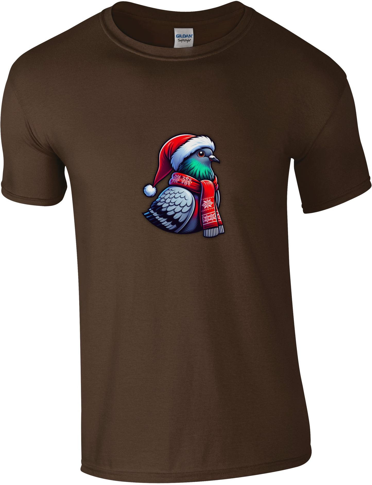 DSK Kerst T-Shirt - 1 Duif - Comfortabel Duivensport Shirt