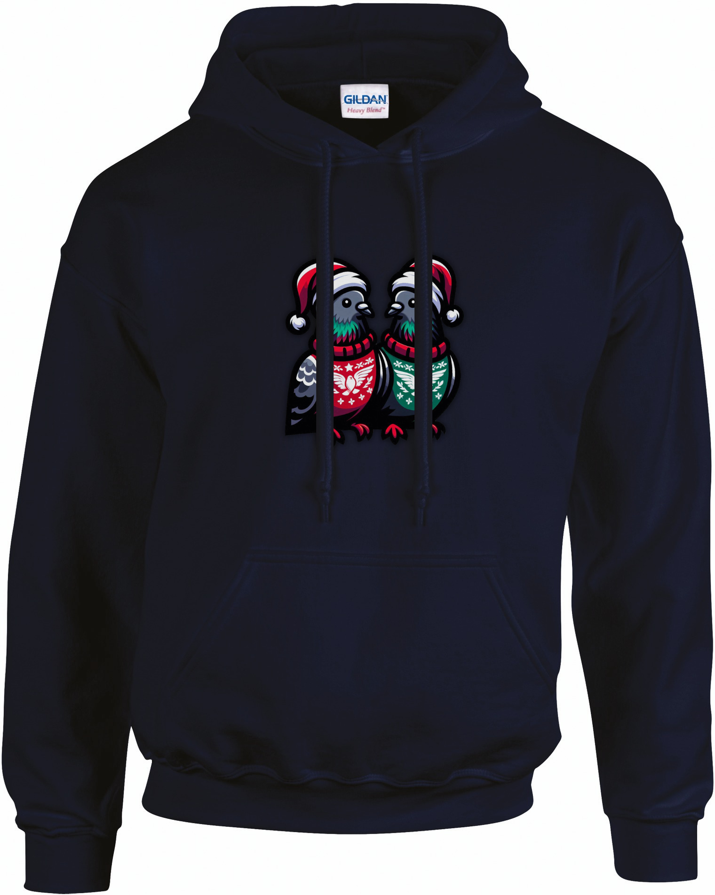 DSK Kerst Hoodie - 2 Duiven - Comfortabele Winter Hoodie