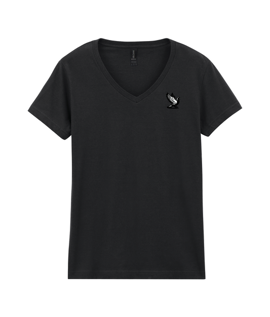 DSK Classic V-hals T-shirt Dames - Subtiel Logo