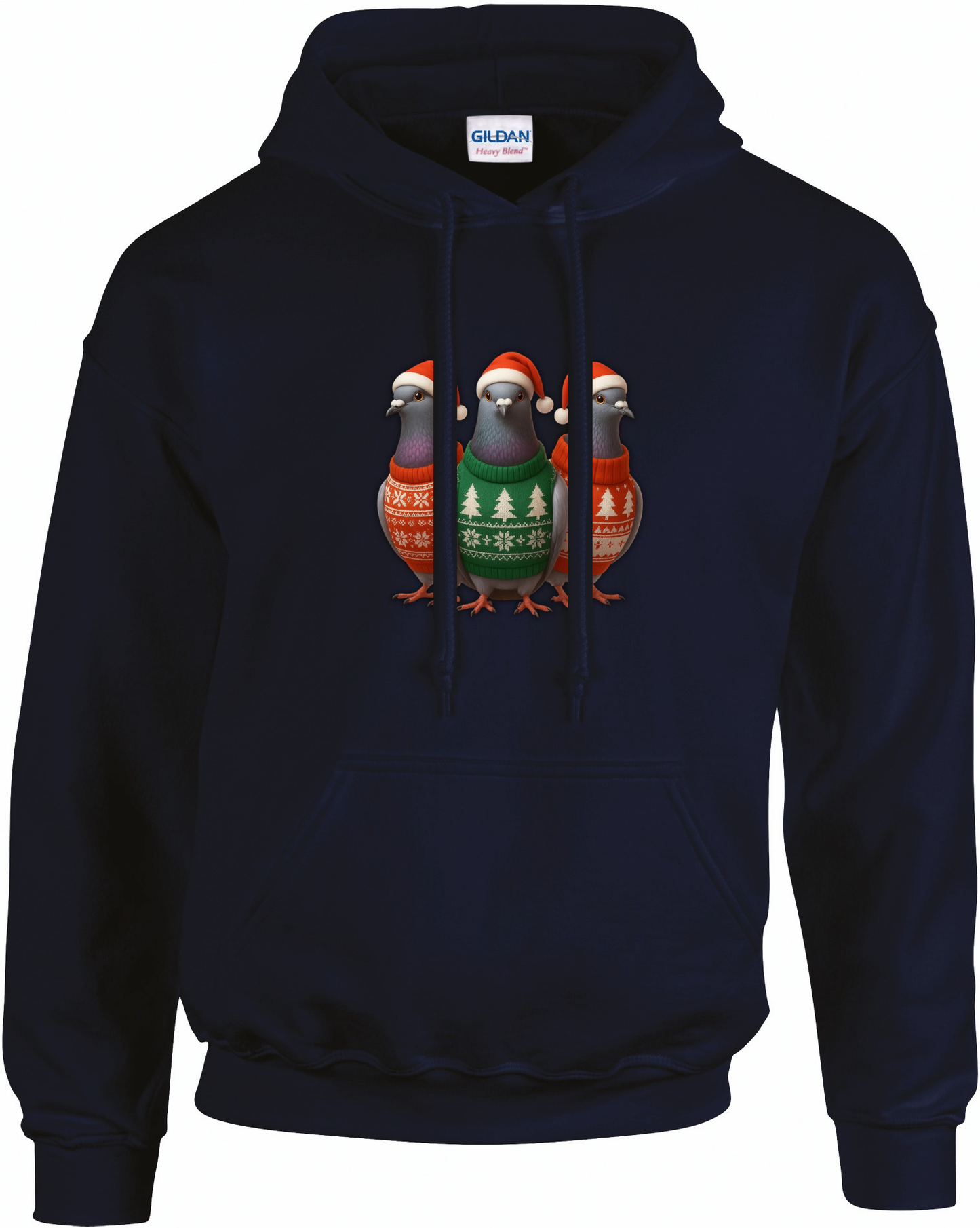 DSK Kerst Hoodie - 3 Duiven - Premium Duivensport Hoodie