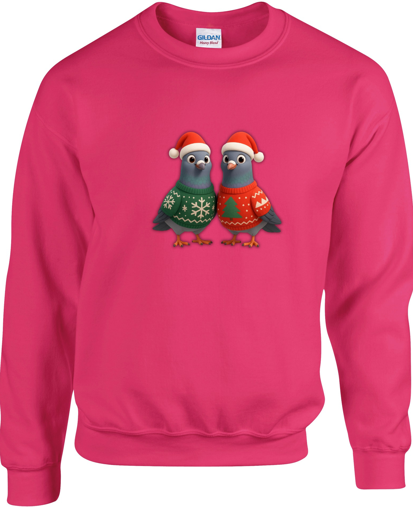 DSK Kinder Kerst Sweater - 2 Jonge Duiven - Warme Kinder Trui