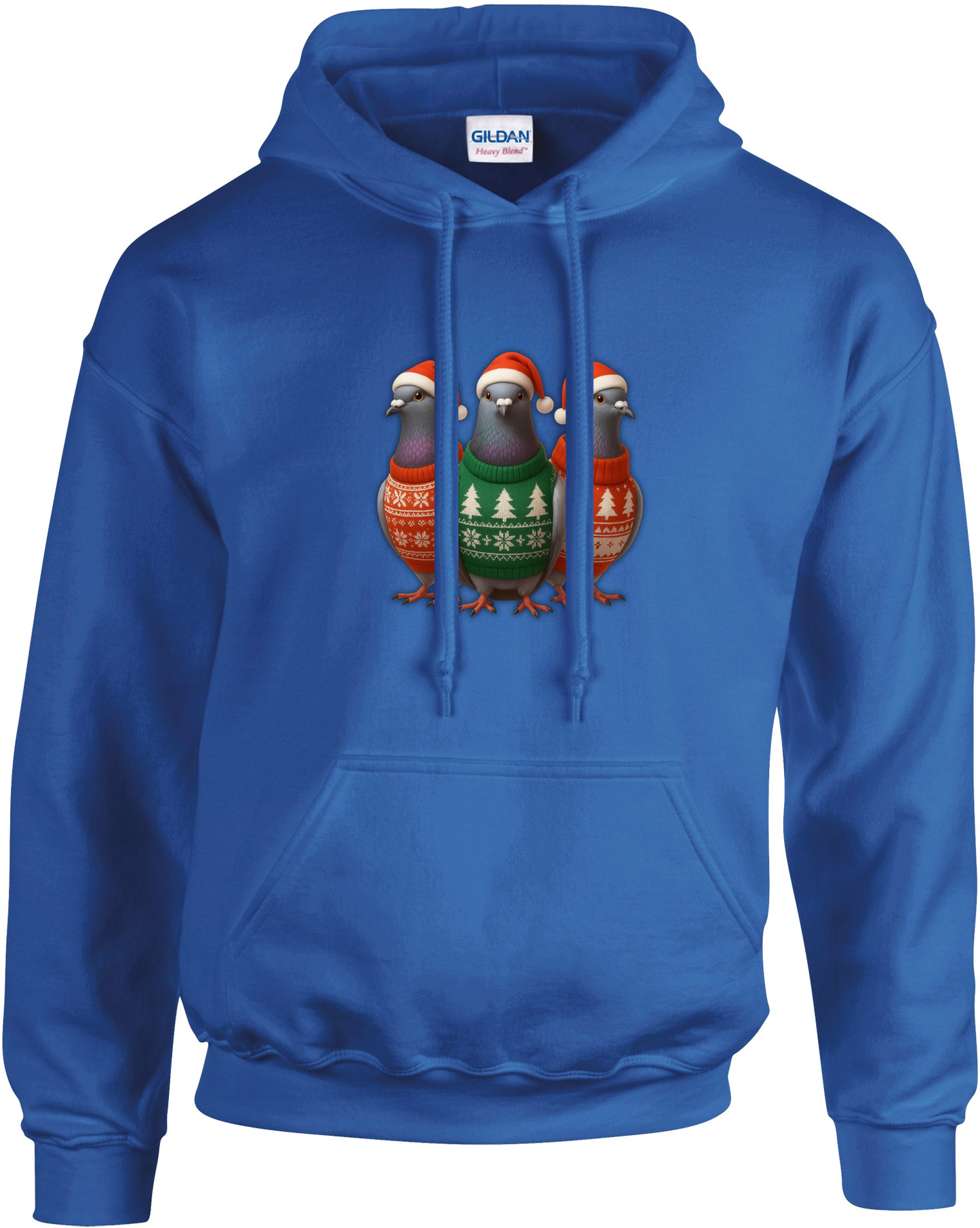 DSK Kerst Hoodie - 3 Duiven - Premium Duivensport Hoodie