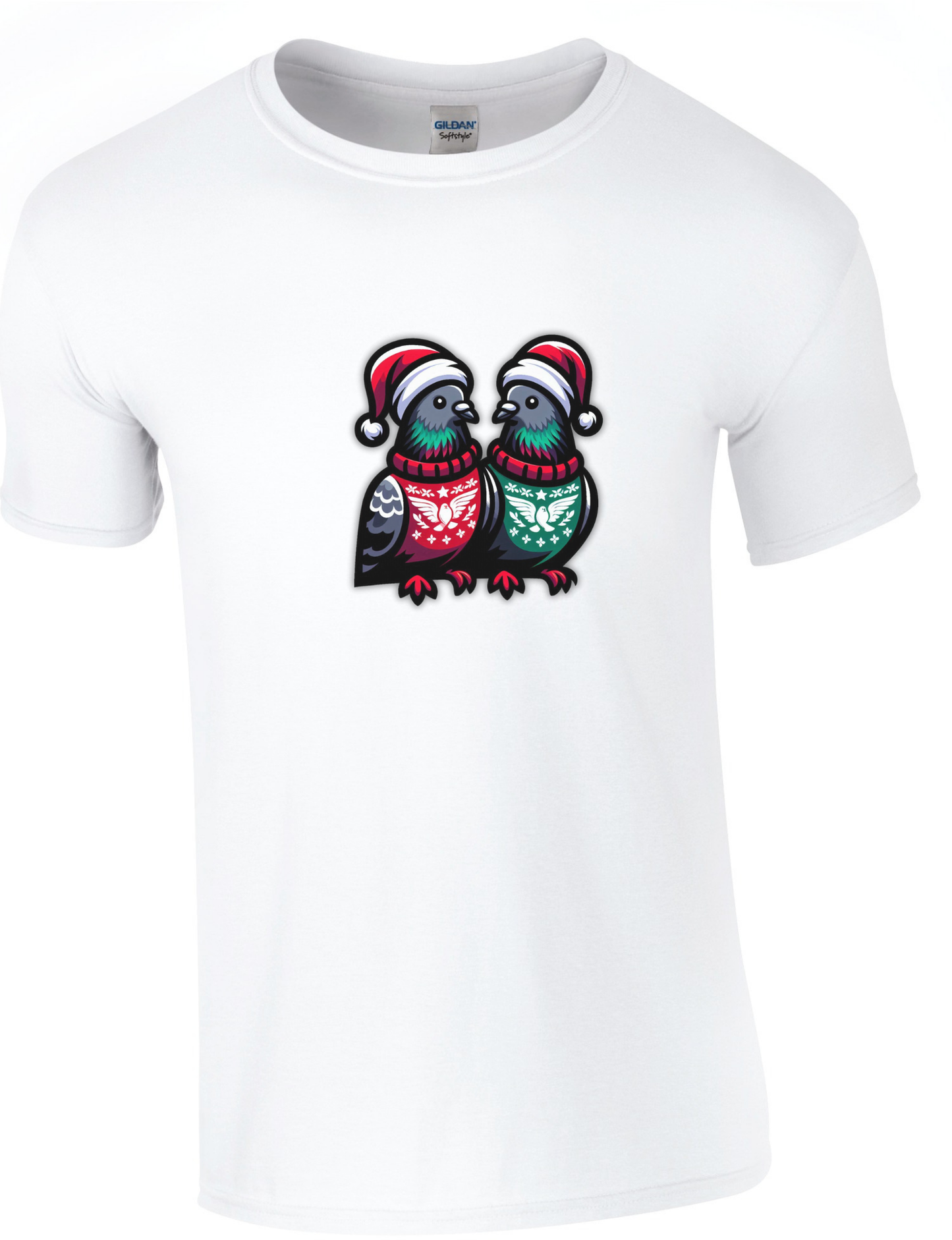 DSK Kerst T-Shirt - 2 Duiven - Premium Duivensport Shirt