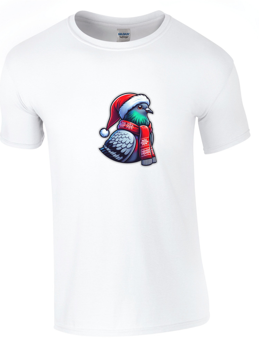 DSK Kerst T-Shirt - 1 Duif - Comfortabel Duivensport Shirt
