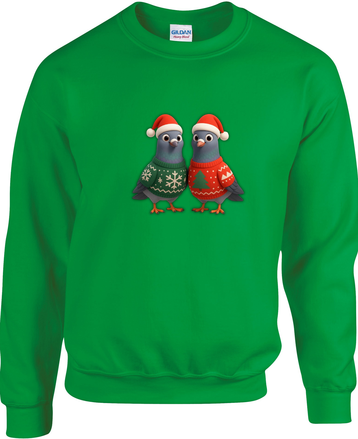DSK Kinder Kerst Sweater - 2 Jonge Duiven - Warme Kinder Trui
