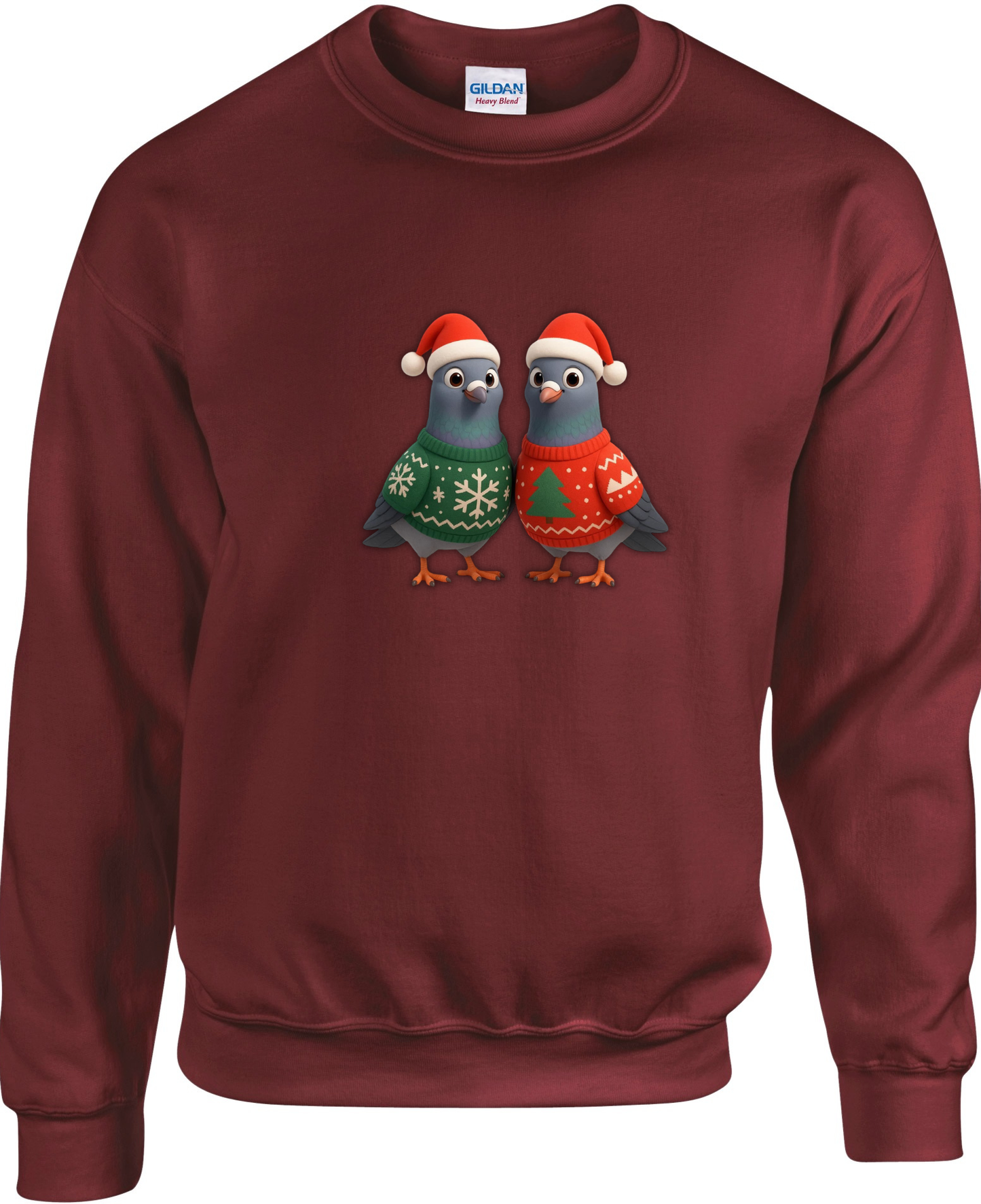 DSK Kinder Kerst Sweater - 2 Jonge Duiven - Warme Kinder Trui