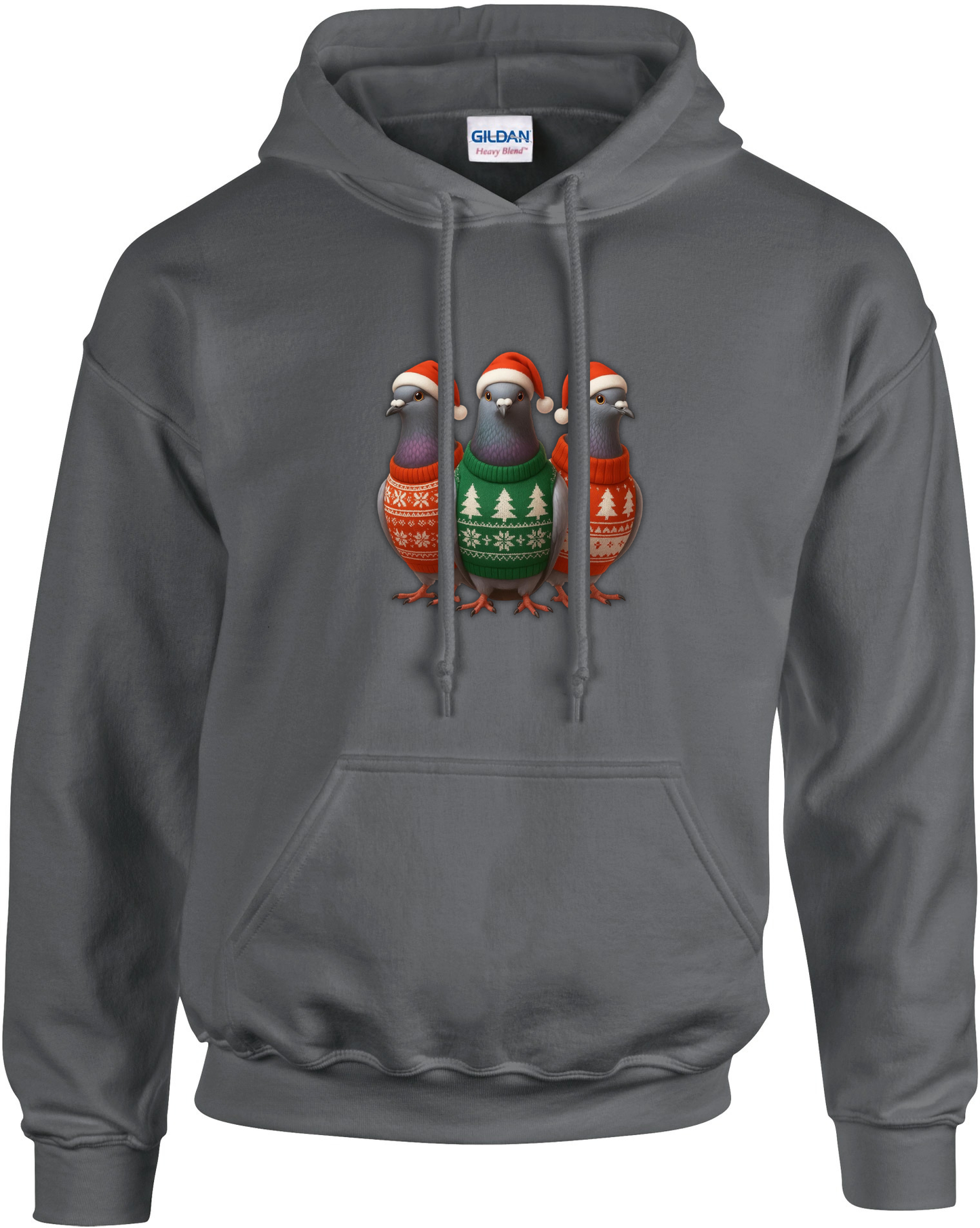 DSK Kerst Hoodie - 3 Duiven - Premium Duivensport Hoodie