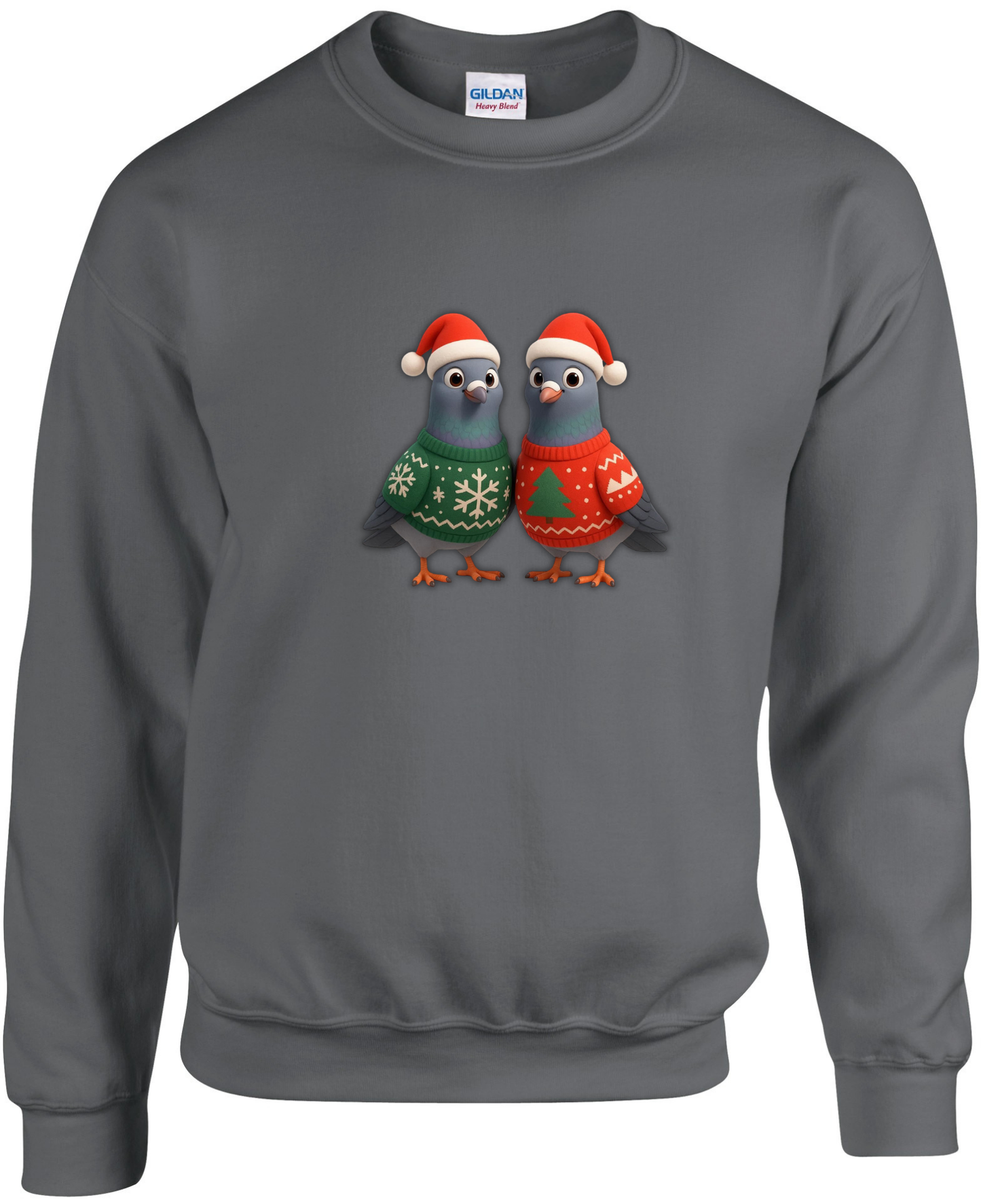 DSK Kinder Kerst Sweater - 2 Jonge Duiven - Warme Kinder Trui