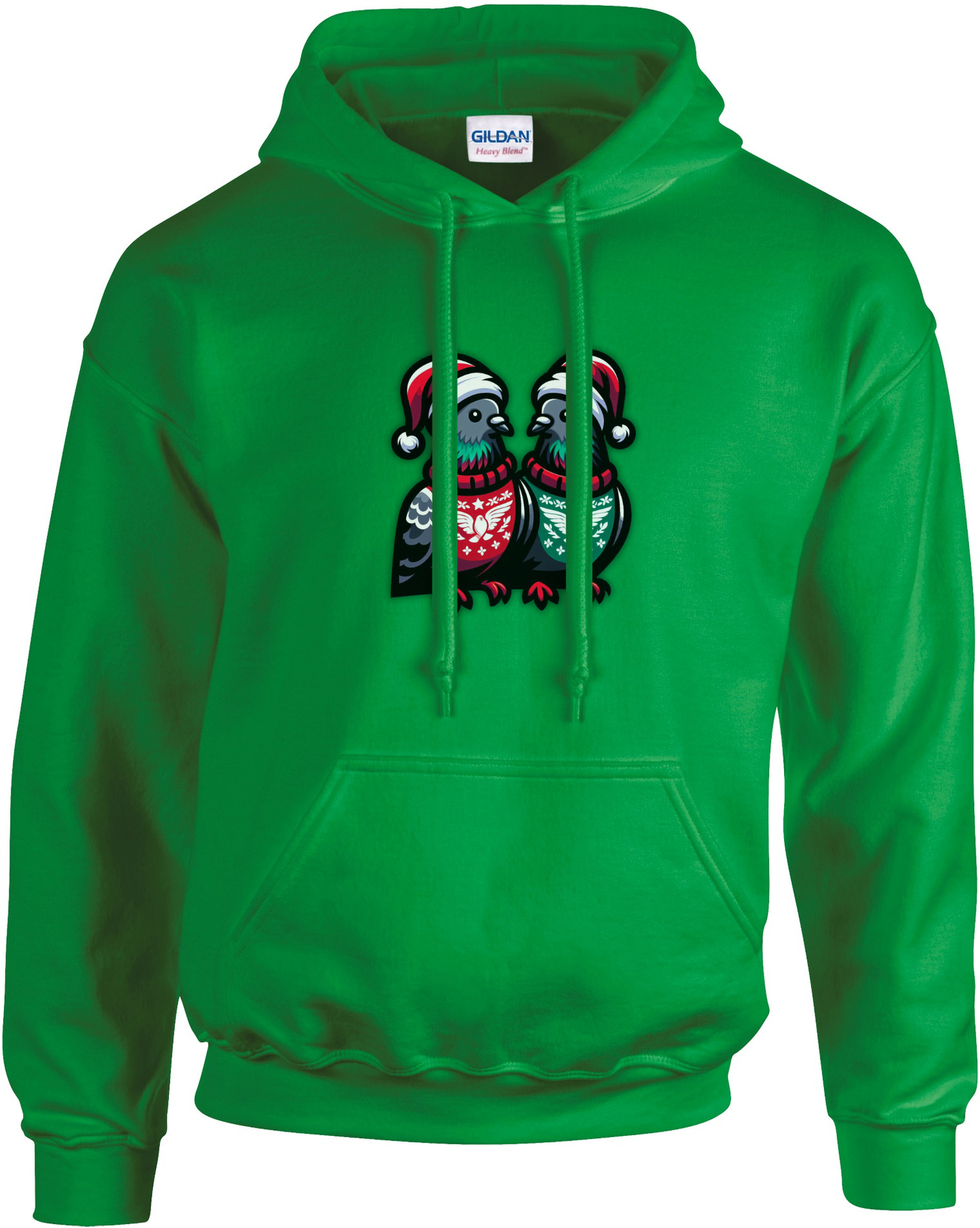 DSK Kerst Hoodie - 2 Duiven - Comfortabele Winter Hoodie