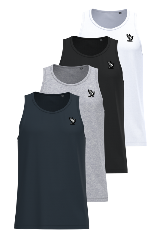 DSK Classic Shirt - Fitted Jersey Organic Cotton - 4-pack